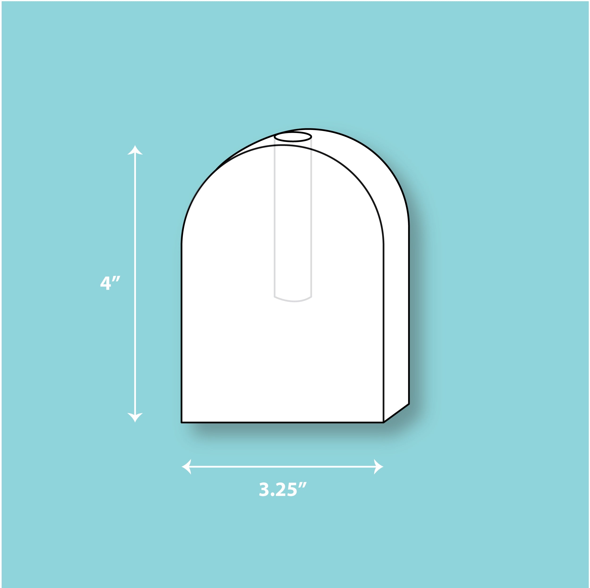 Clear Silicone Arch Bud Vase Mold