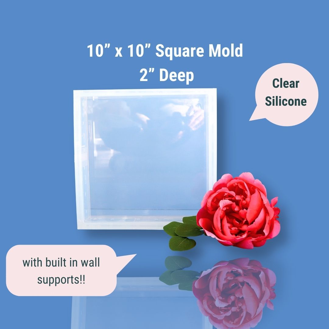 10" x 10" x 2" Silicone Block Mold