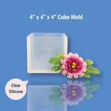 4”x4”x4” Silicone Cube Mold