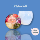 Clear Silicone 5" Sphere Mold