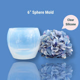 Clear Silicone 6" Sphere Mold