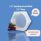 7.5" x 2.5" Silicone Standing Round
