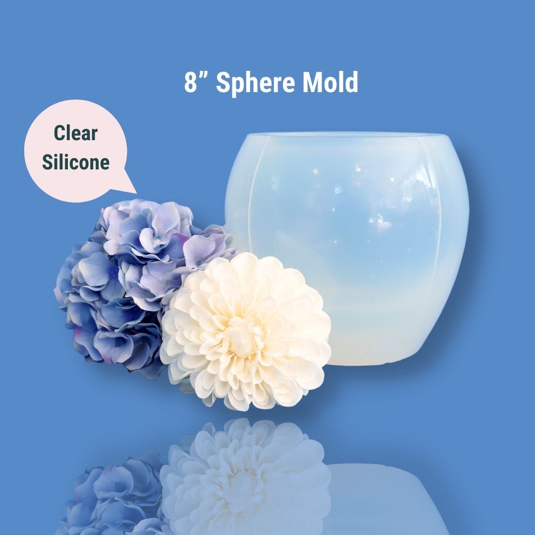 Clear Silicone 8" Sphere Mold