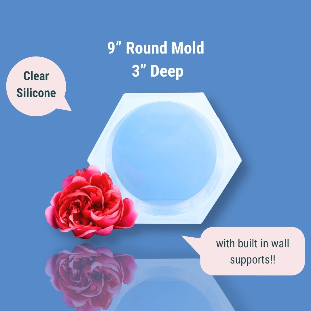 9" x 3" Silicone Round Circle Mold