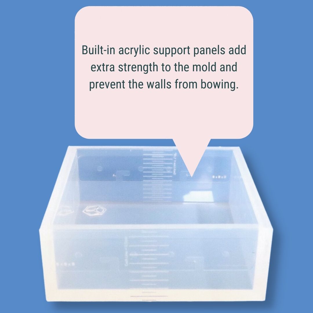 Pair of Clear Silicone XL Bookend Molds