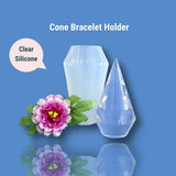 Clear Silicone Cone Bracelet Holder