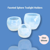 Faceted Sphere Tealight Molds