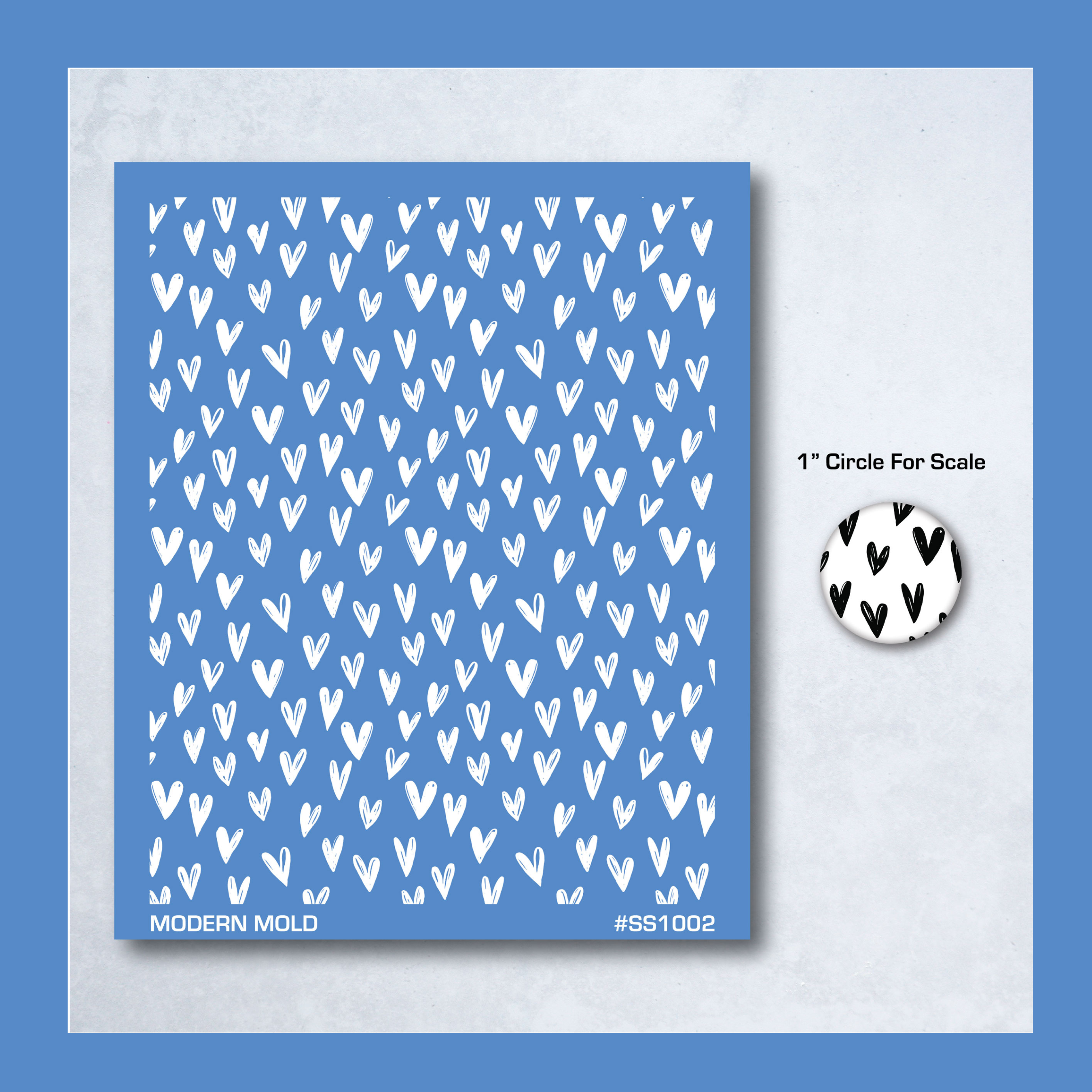 Sketchy Heart Pattern Silkscreen