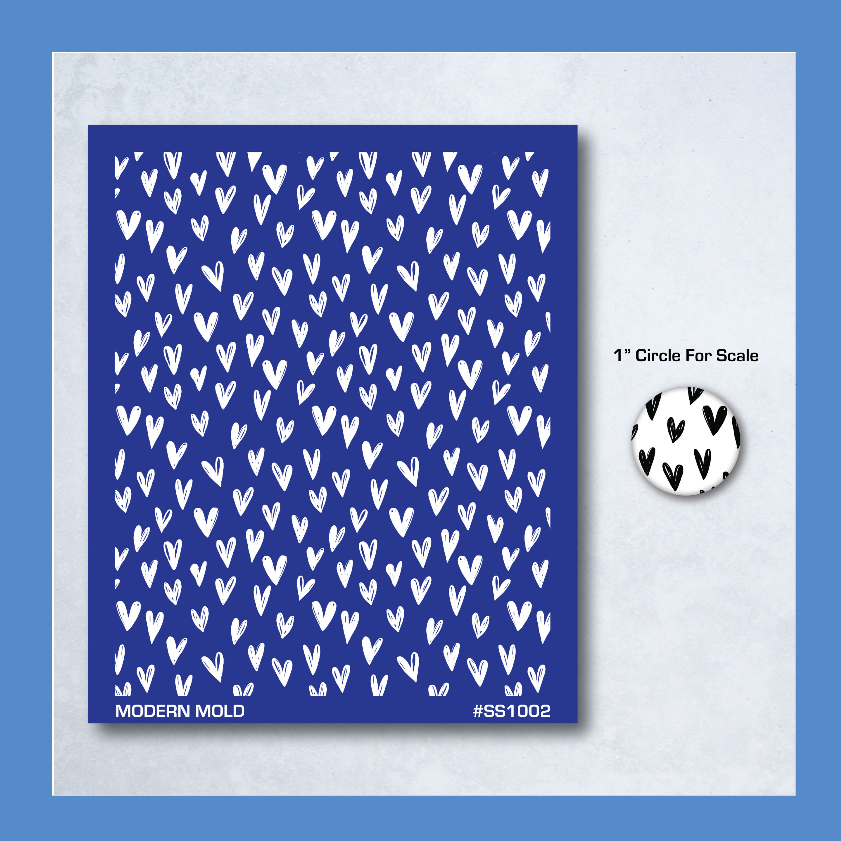 Sketchy Heart Pattern Silkscreen