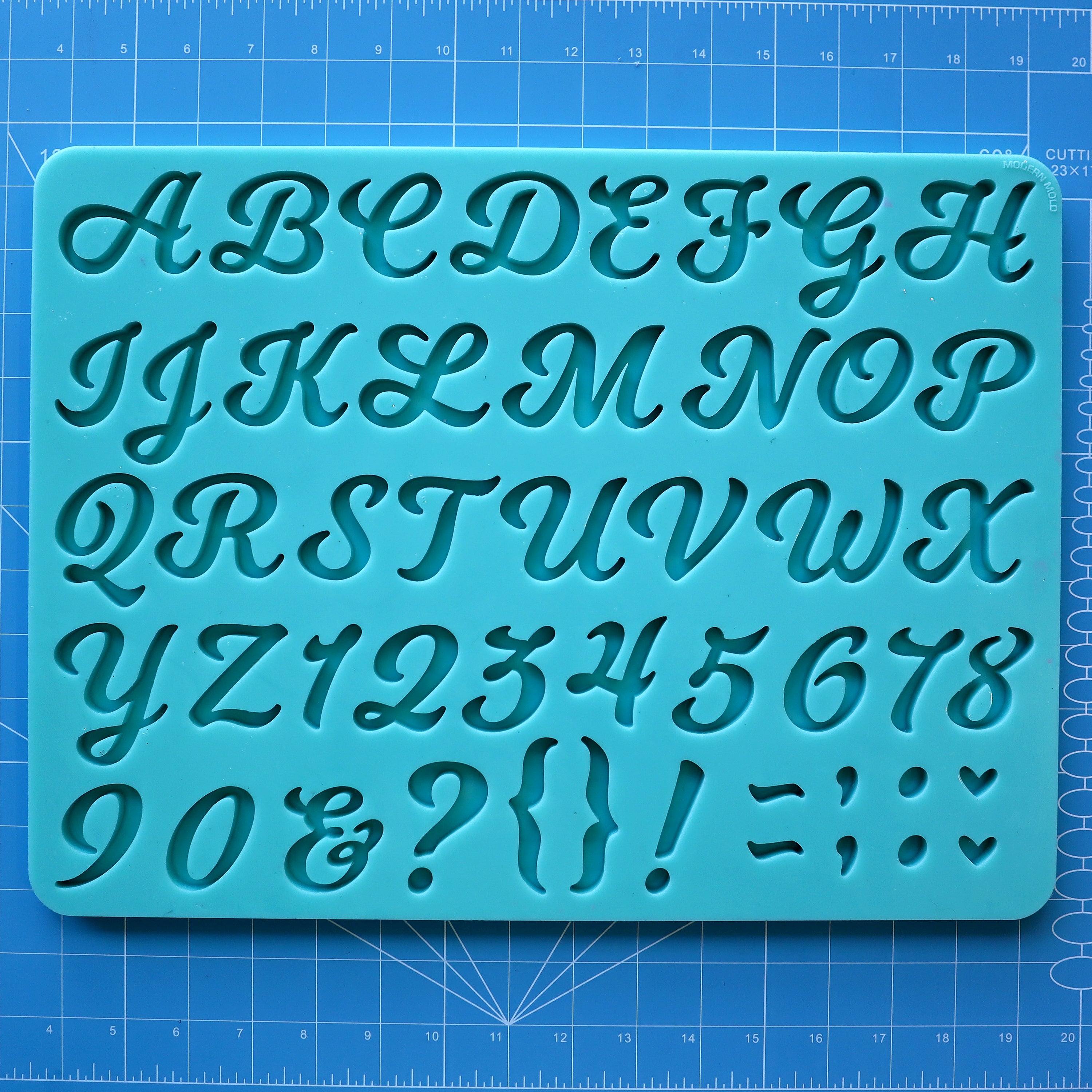 Script Alphabet Mold