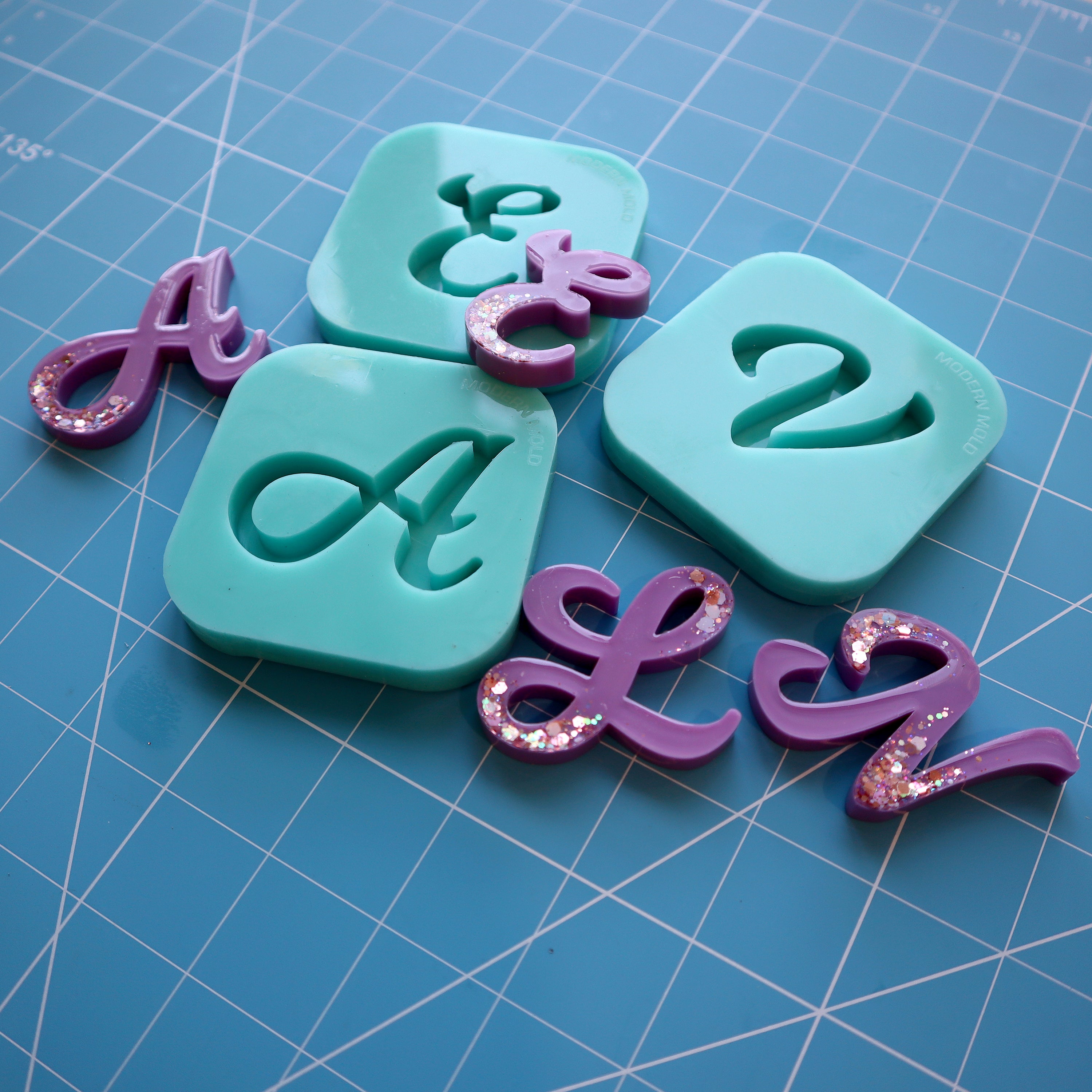 Script Alphabet Mold