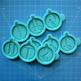 Clear Silicone Monogram Ornament Mold