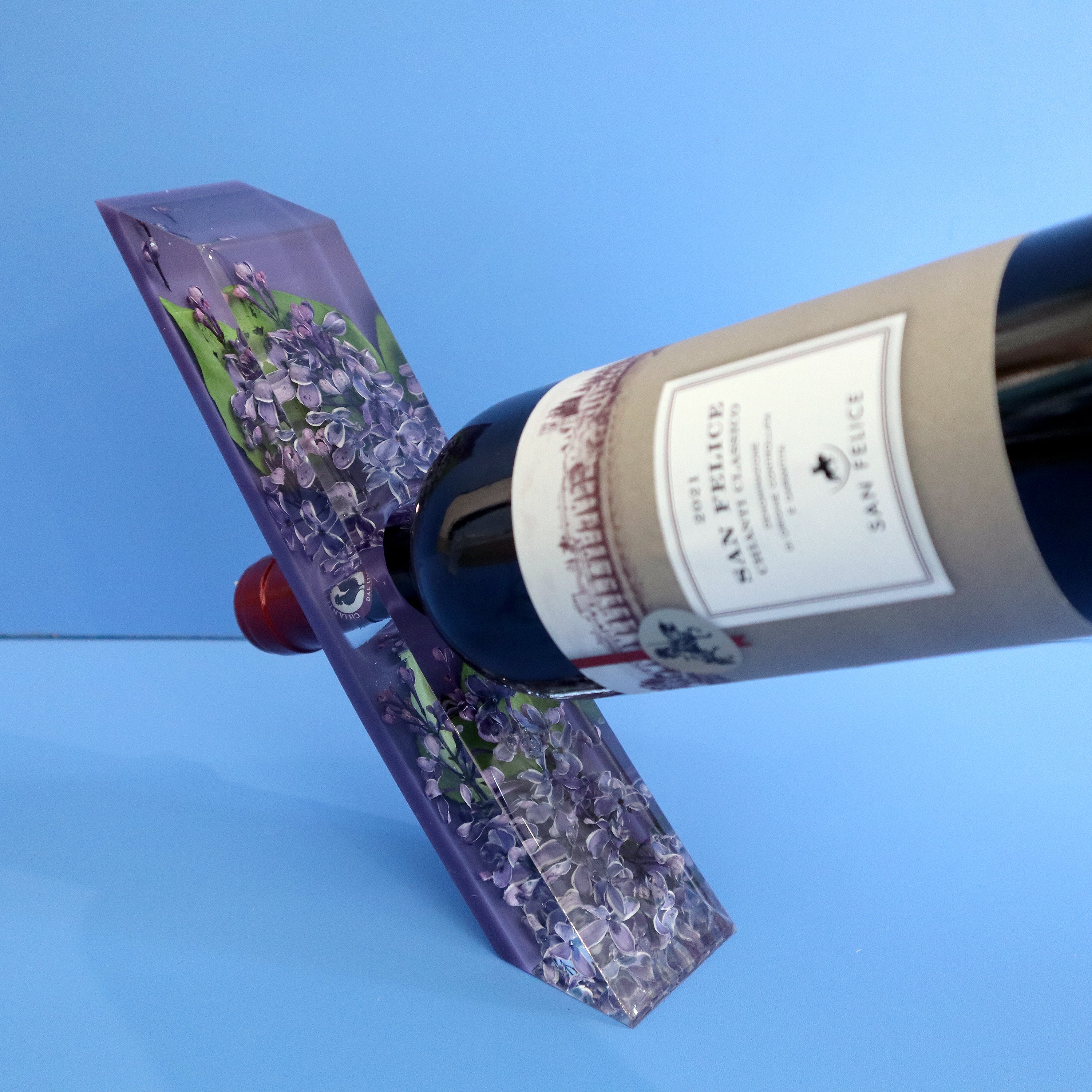 Balancing Wine Bottle Stand