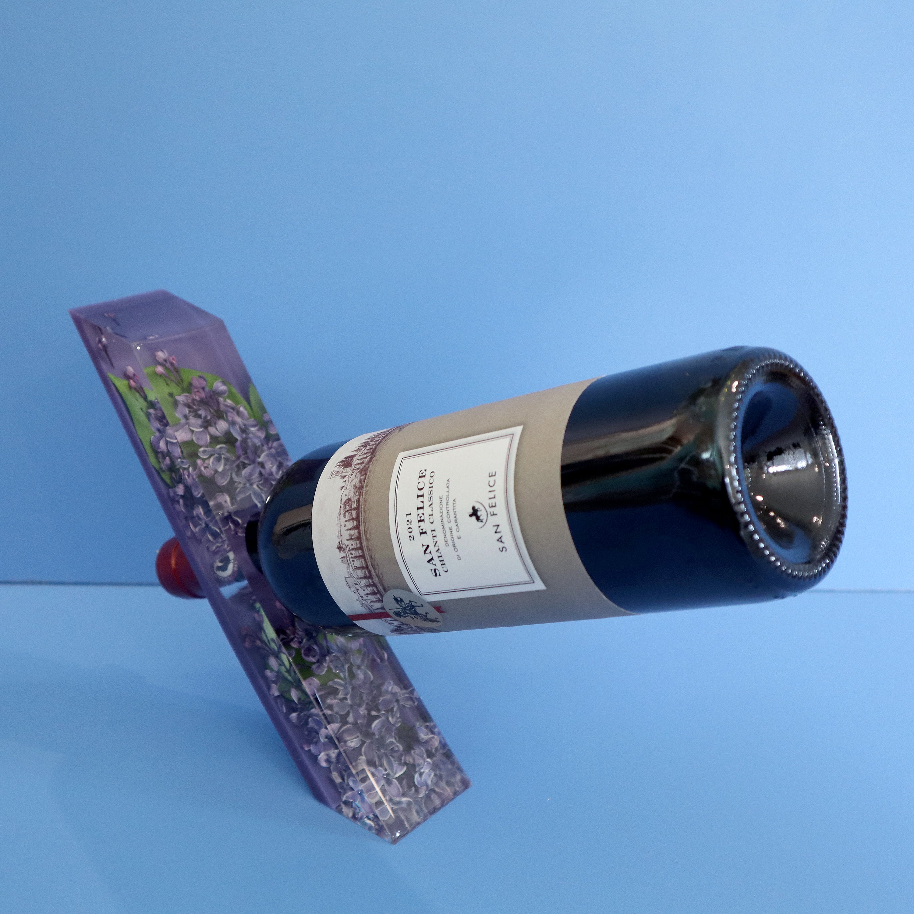 Balancing Wine Bottle Stand