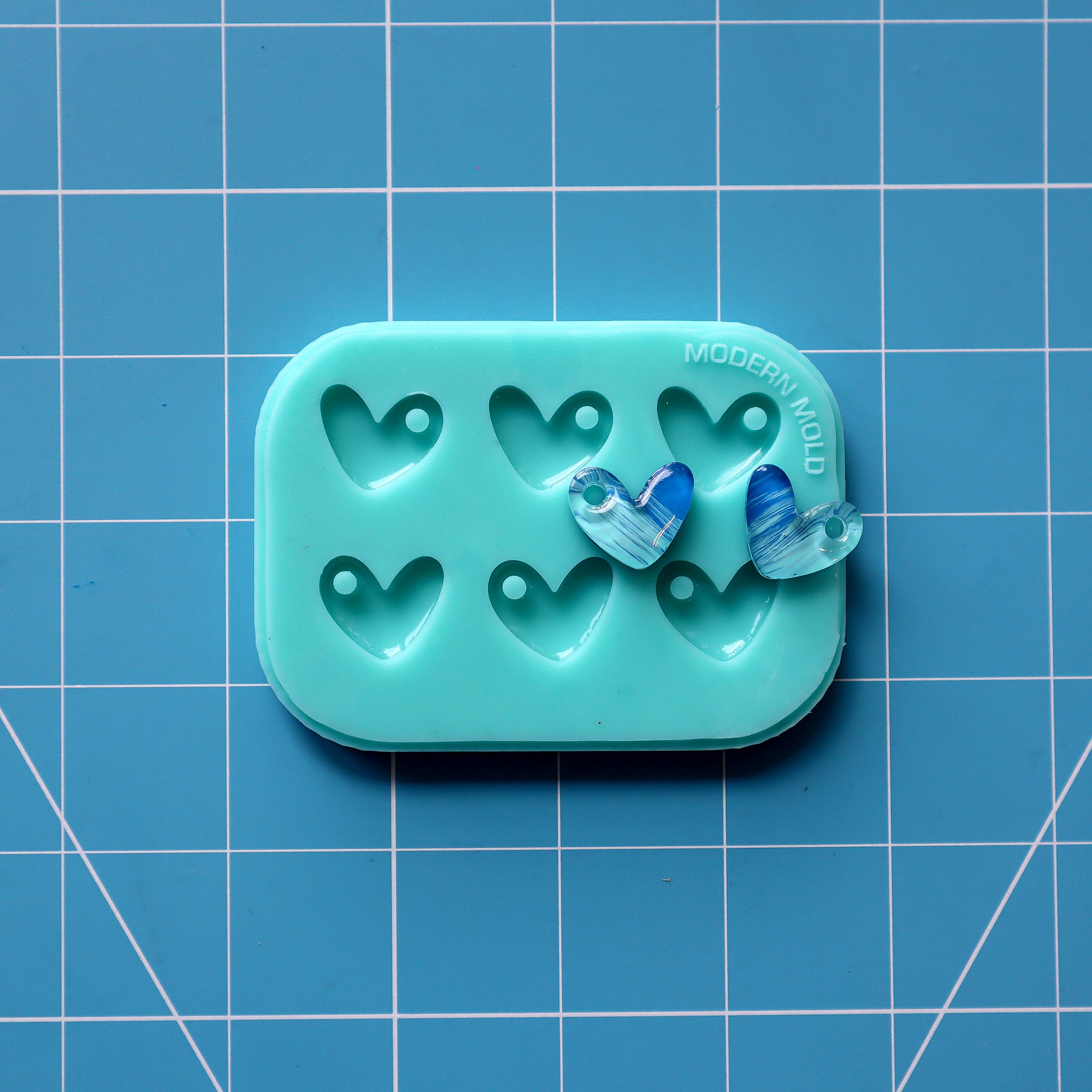 Mini Heart Earring Stud Mold