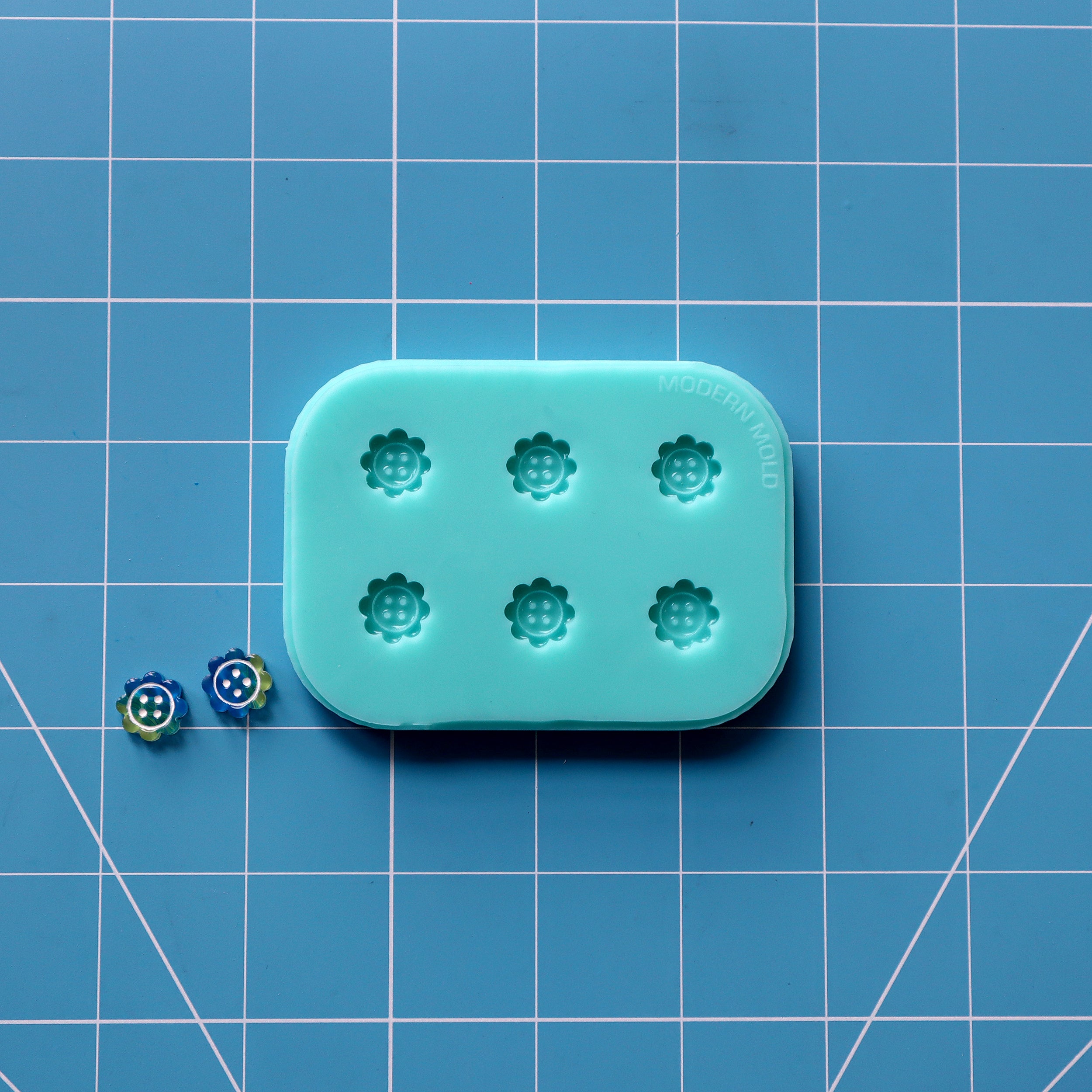 Daisy Button Earring Stud Mold