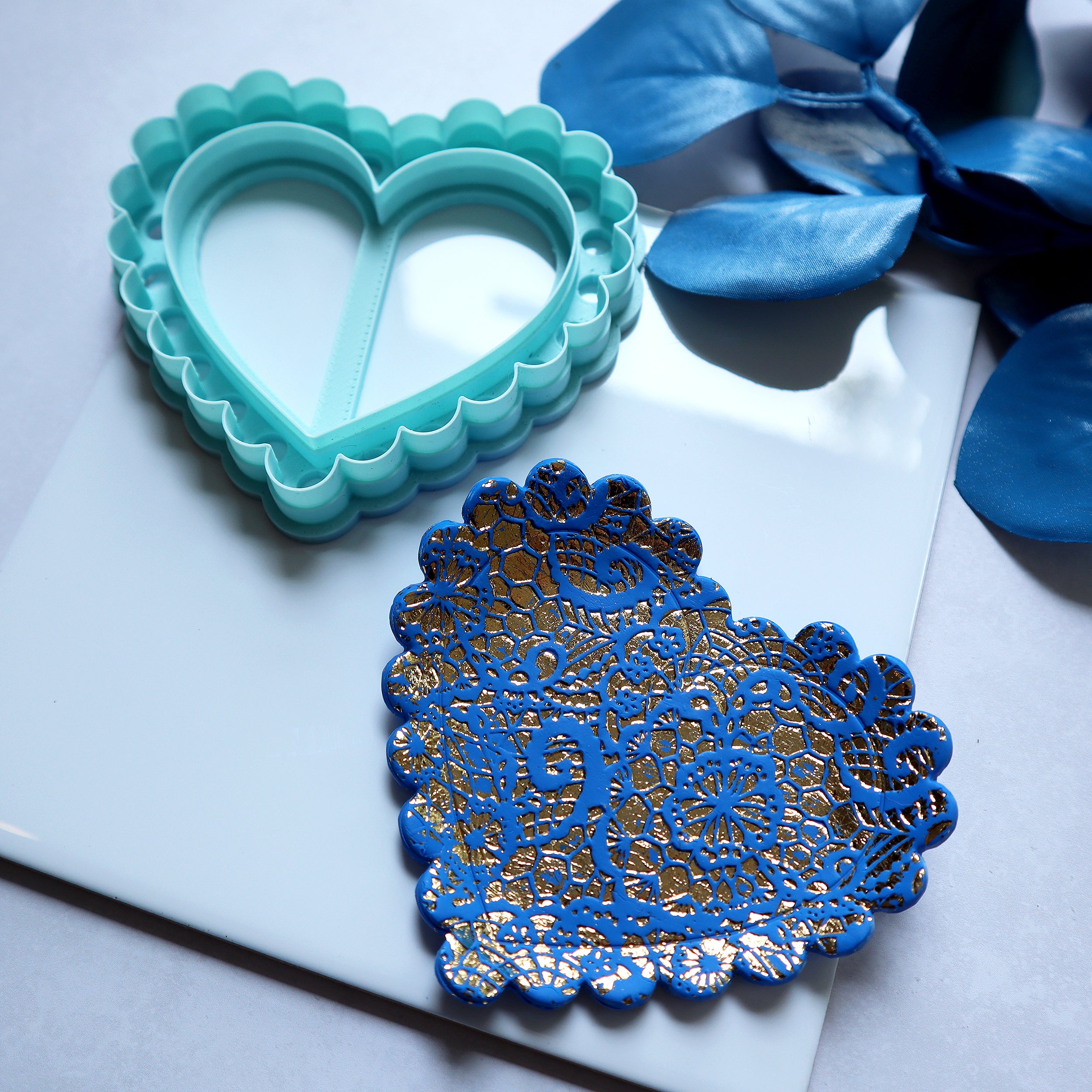 Polymer Clay Heart Trinket Dish Cutter