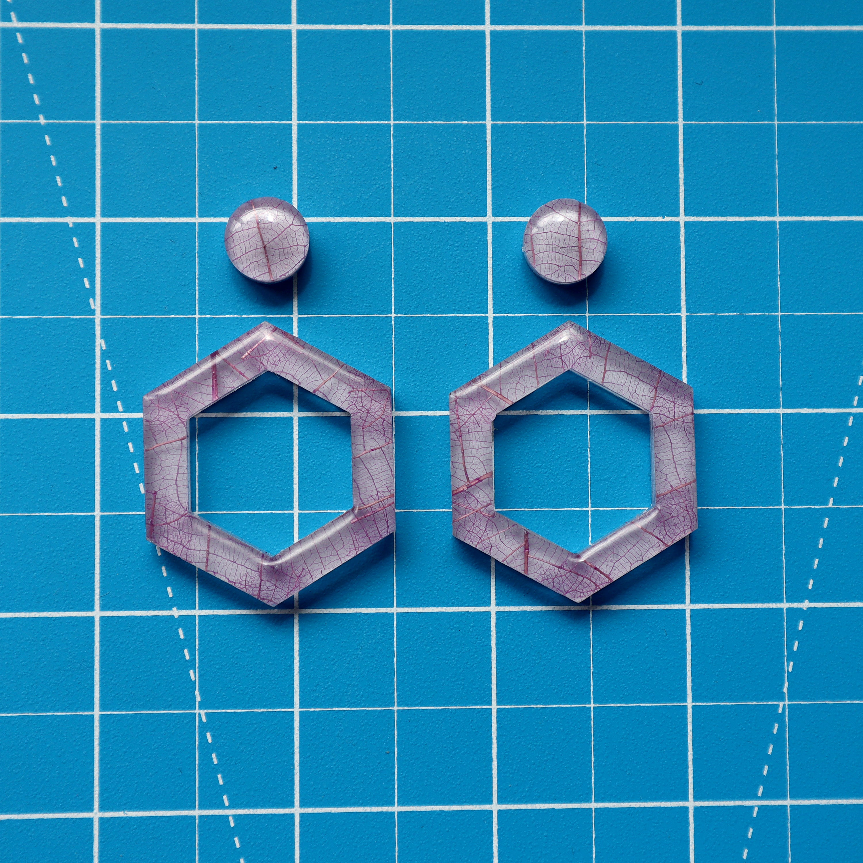 Hexagon Hoop Earring Mold