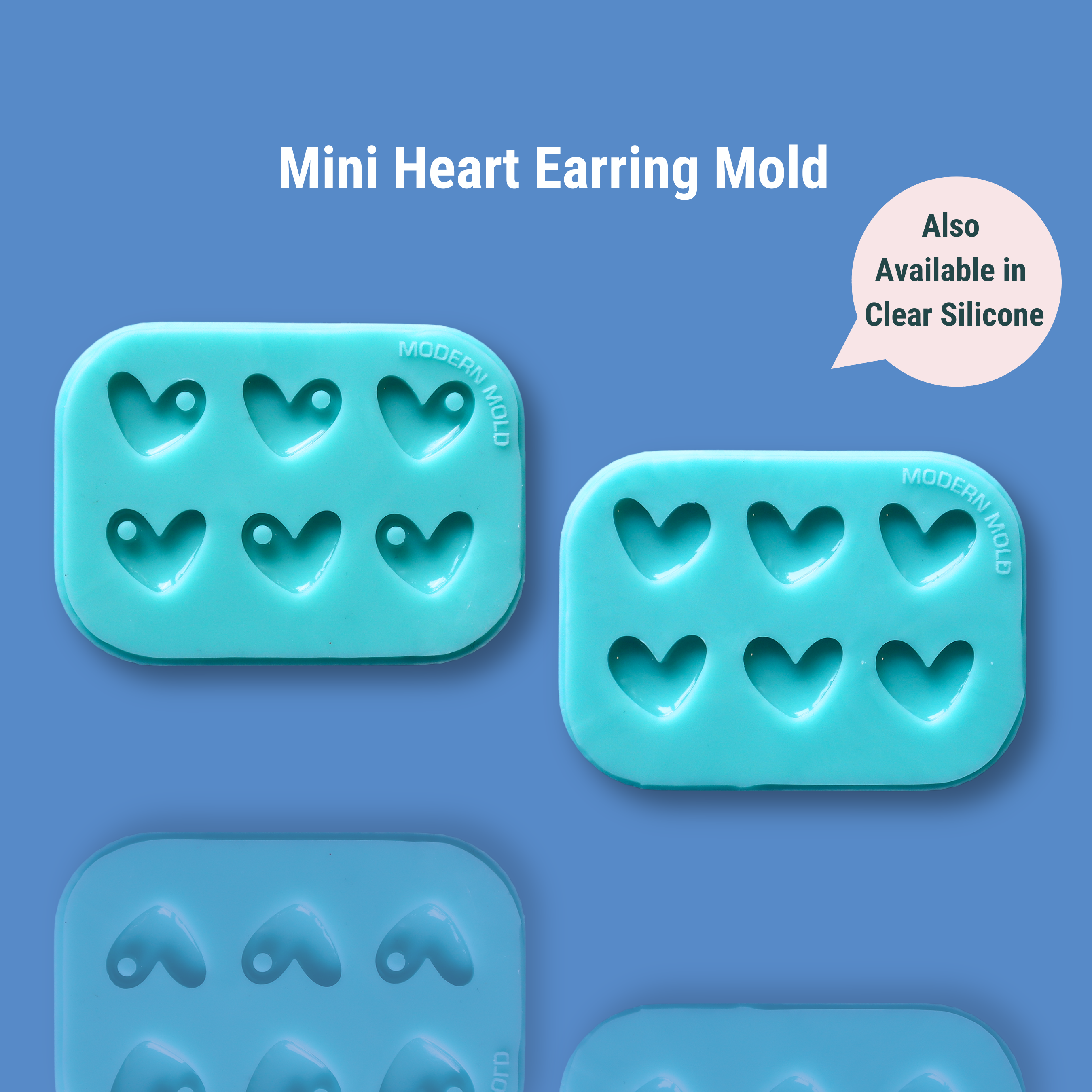 Mini Heart Earring Stud Mold