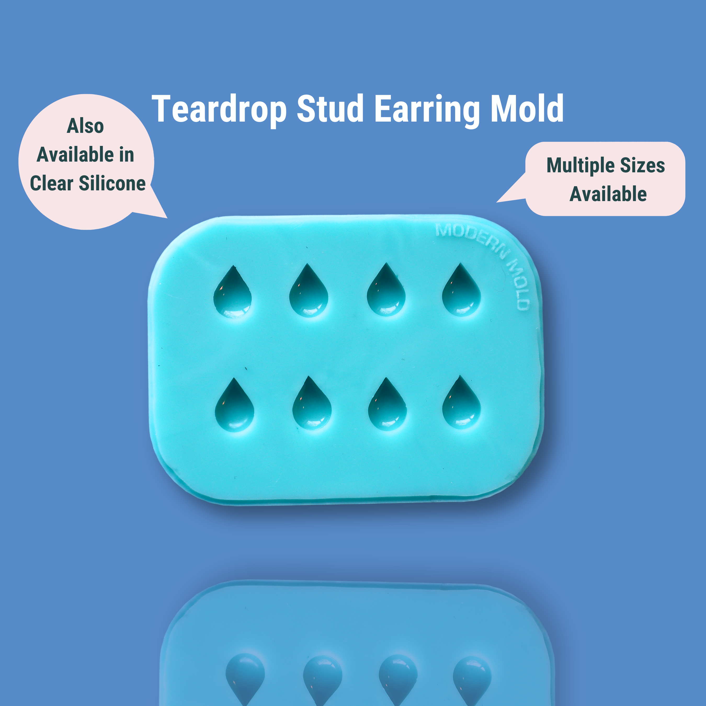 Teardrop Stud Earring Mold