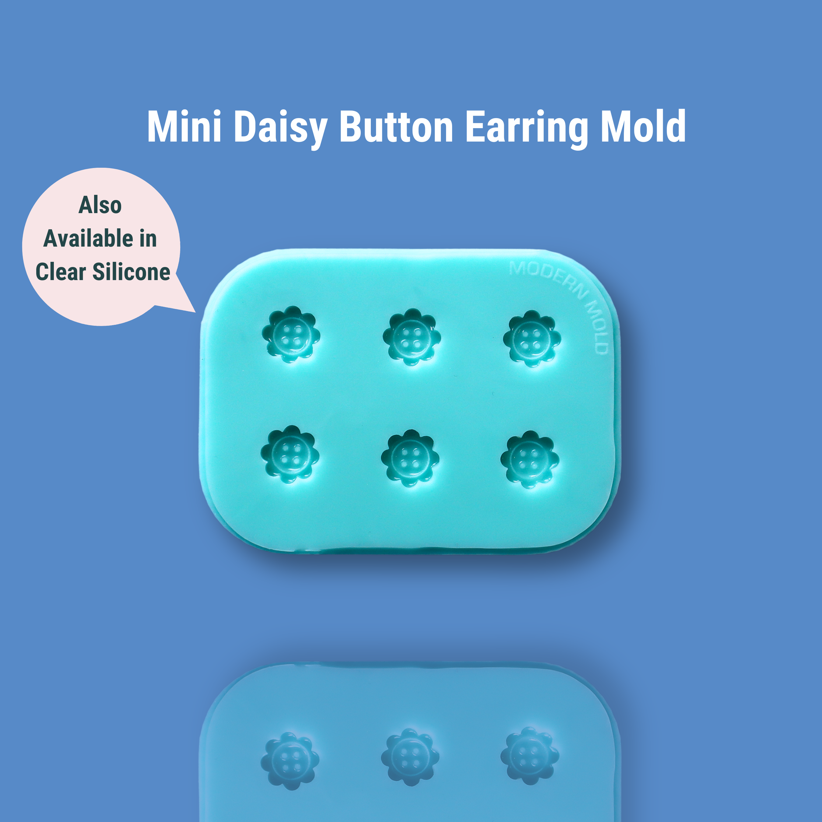 Daisy Button Earring Stud Mold