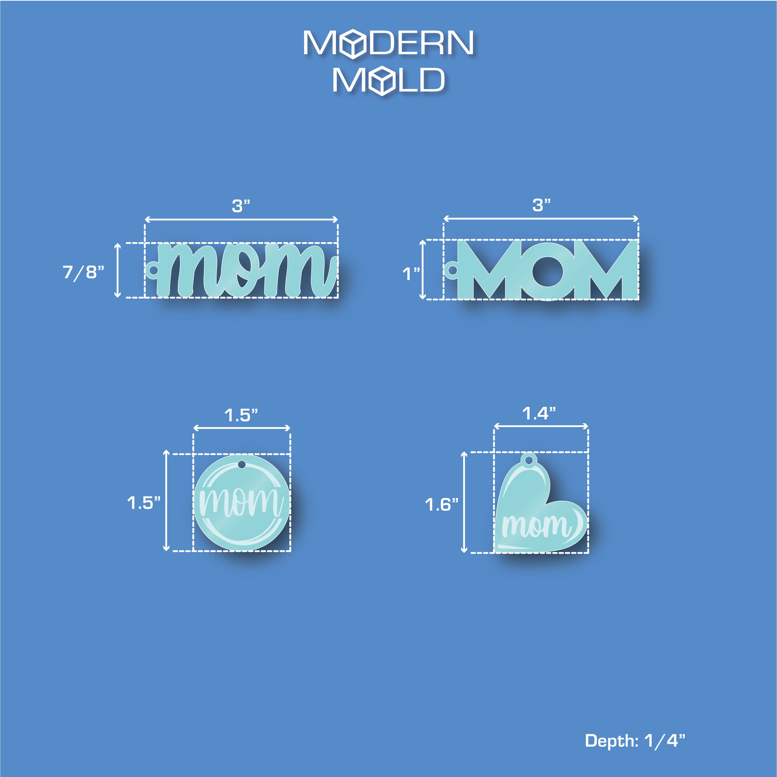 Mom Keychain Palette Mold