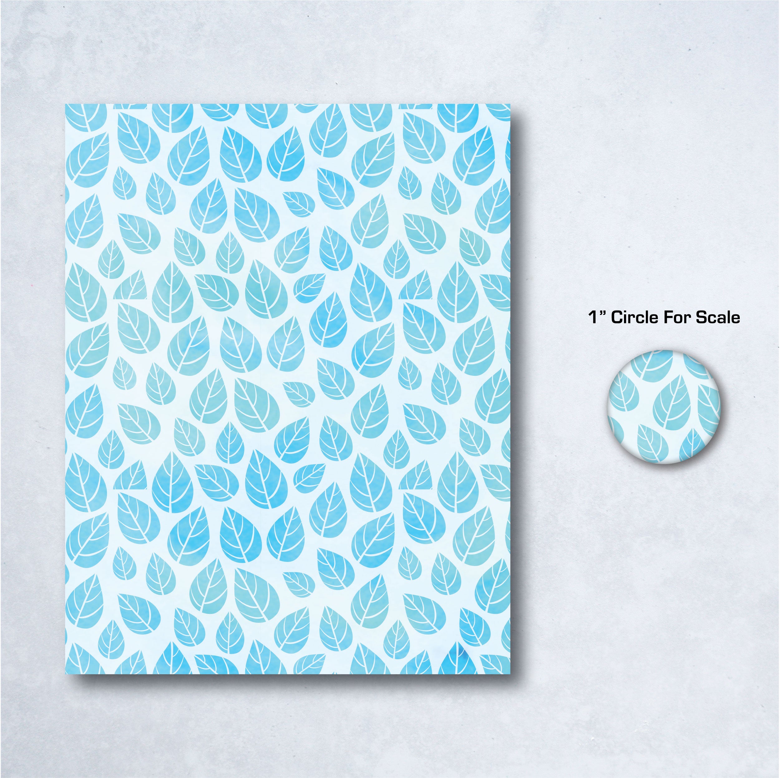 Watercolor Leaves Water Soluble Transfer Paper