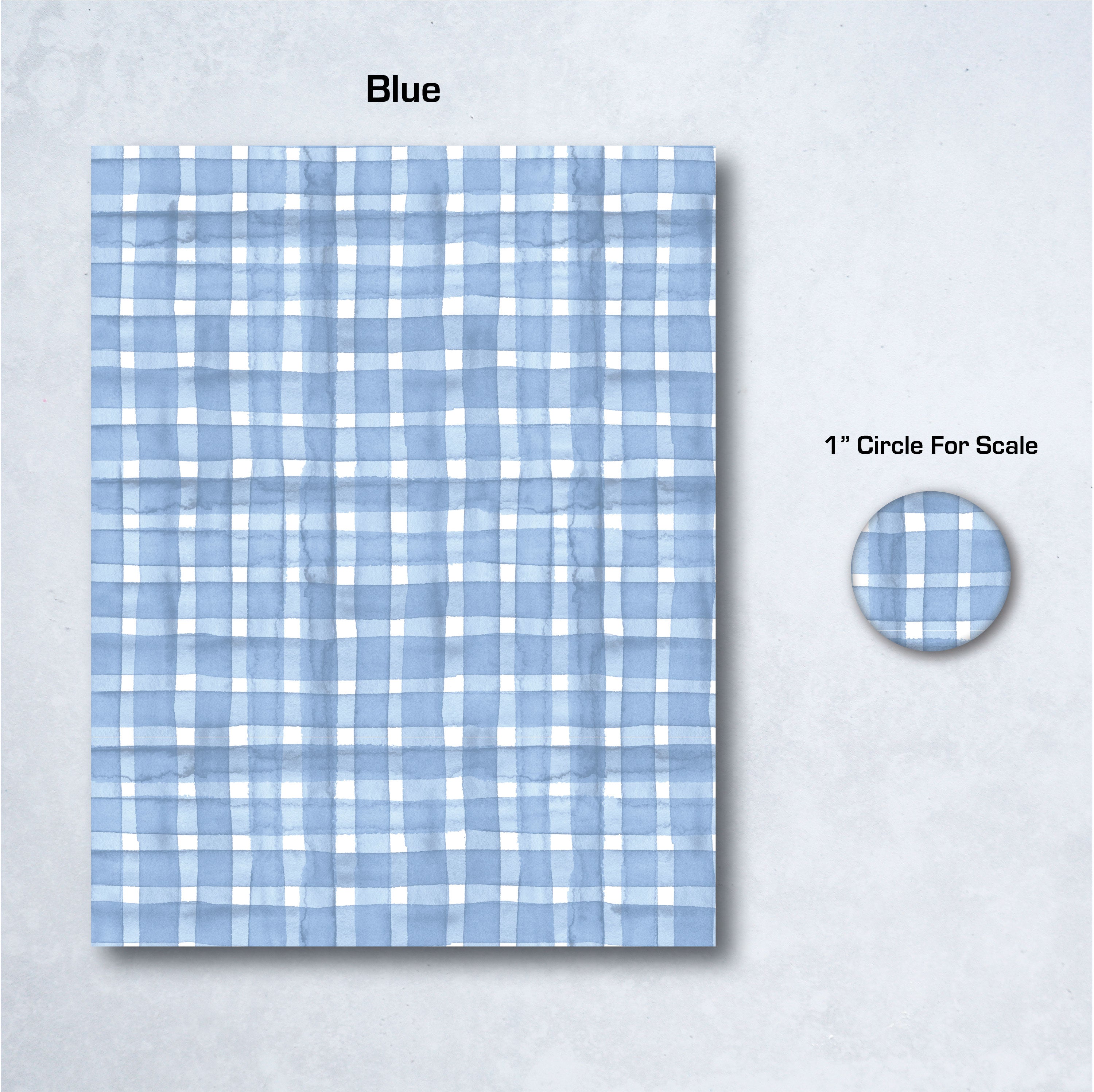 Watercolor Plaid Water Soluble Transfer Paper