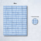 Watercolor Plaid Water Soluble Transfer Paper