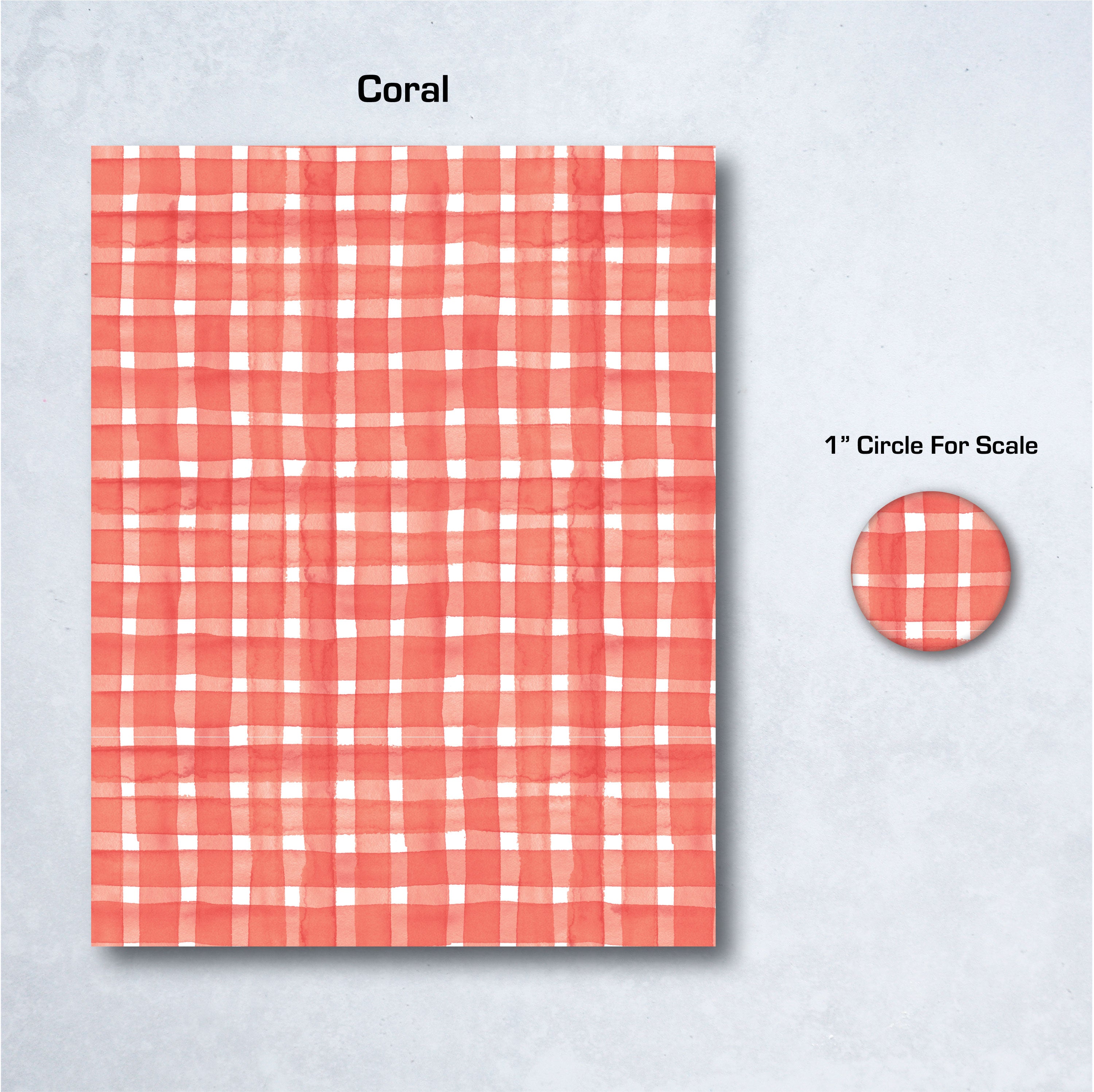 Watercolor Plaid Water Soluble Transfer Paper