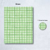 Watercolor Plaid Water Soluble Transfer Paper