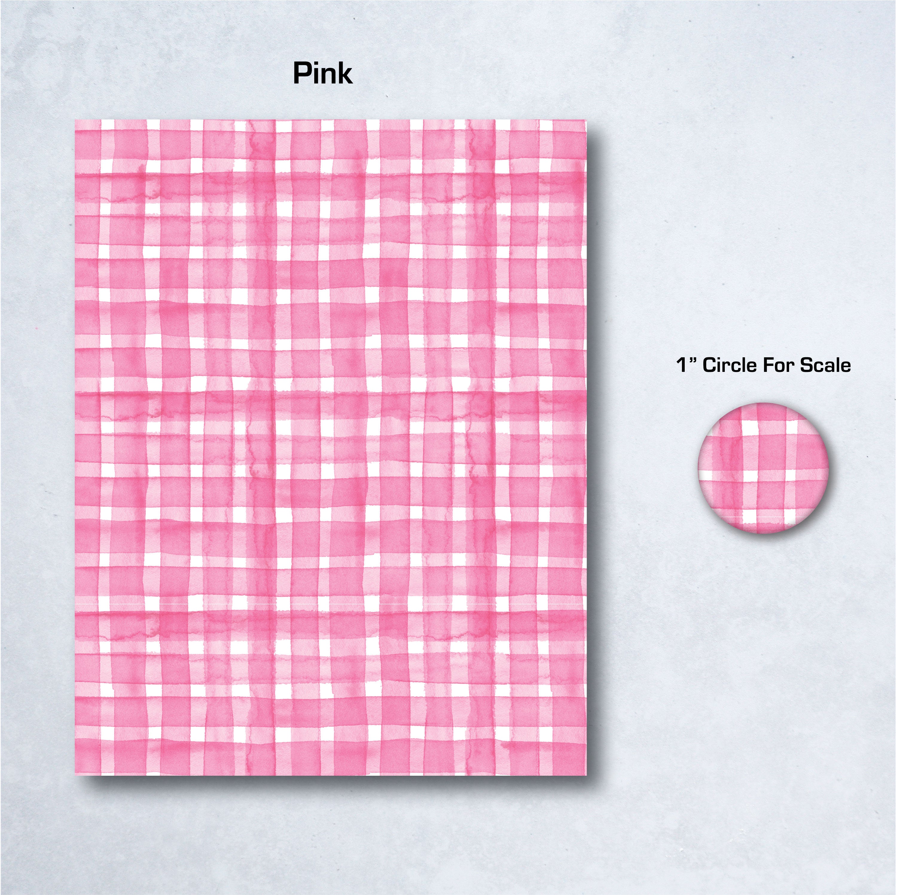 Watercolor Plaid Water Soluble Transfer Paper