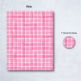 Watercolor Plaid Water Soluble Transfer Paper