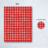 Watercolor Plaid Water Soluble Transfer Paper