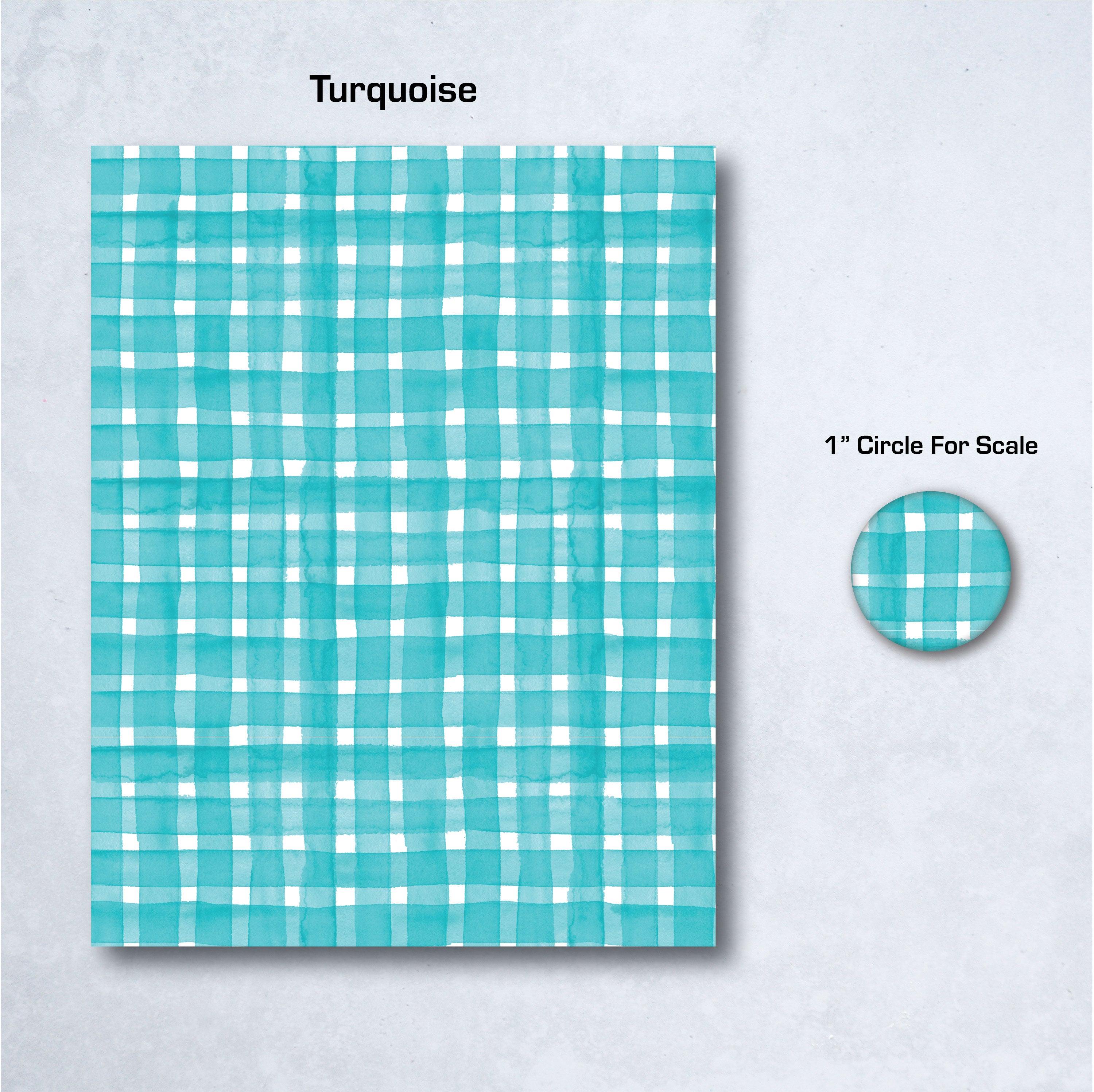 Watercolor Plaid Water Soluble Transfer Paper