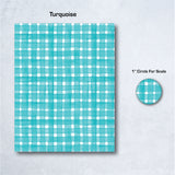 Watercolor Plaid Water Soluble Transfer Paper