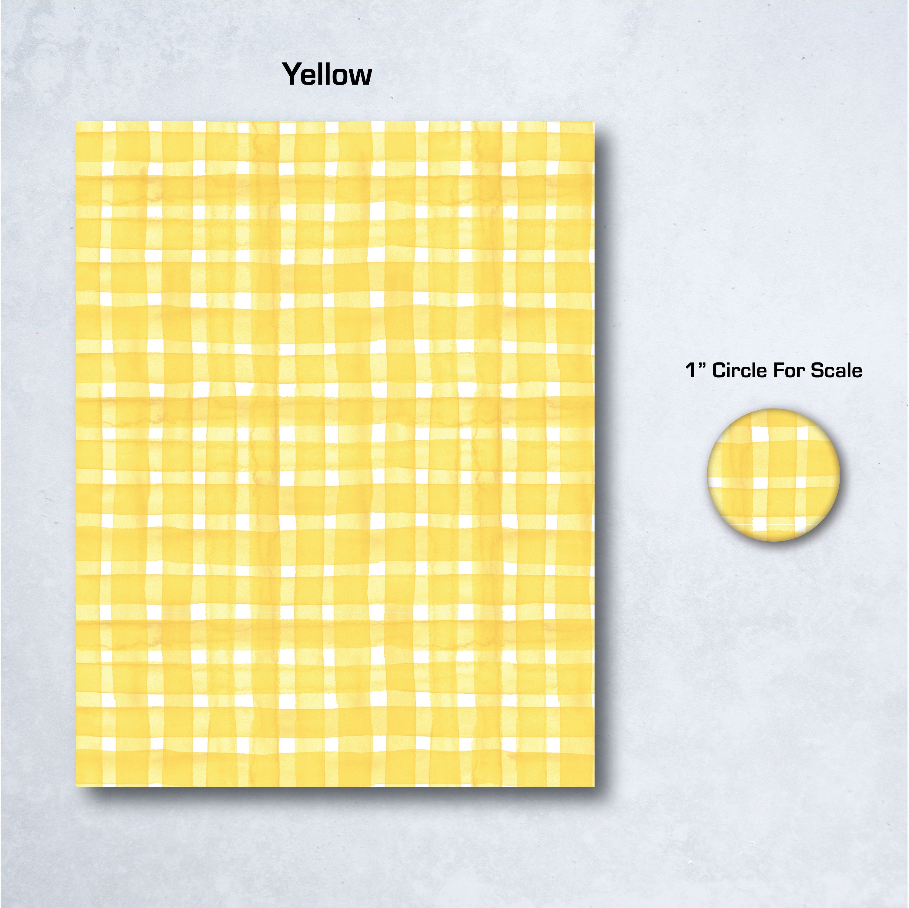 Watercolor Plaid Water Soluble Transfer Paper
