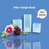 Clear Silicone Pillar Tealight Holder Molds