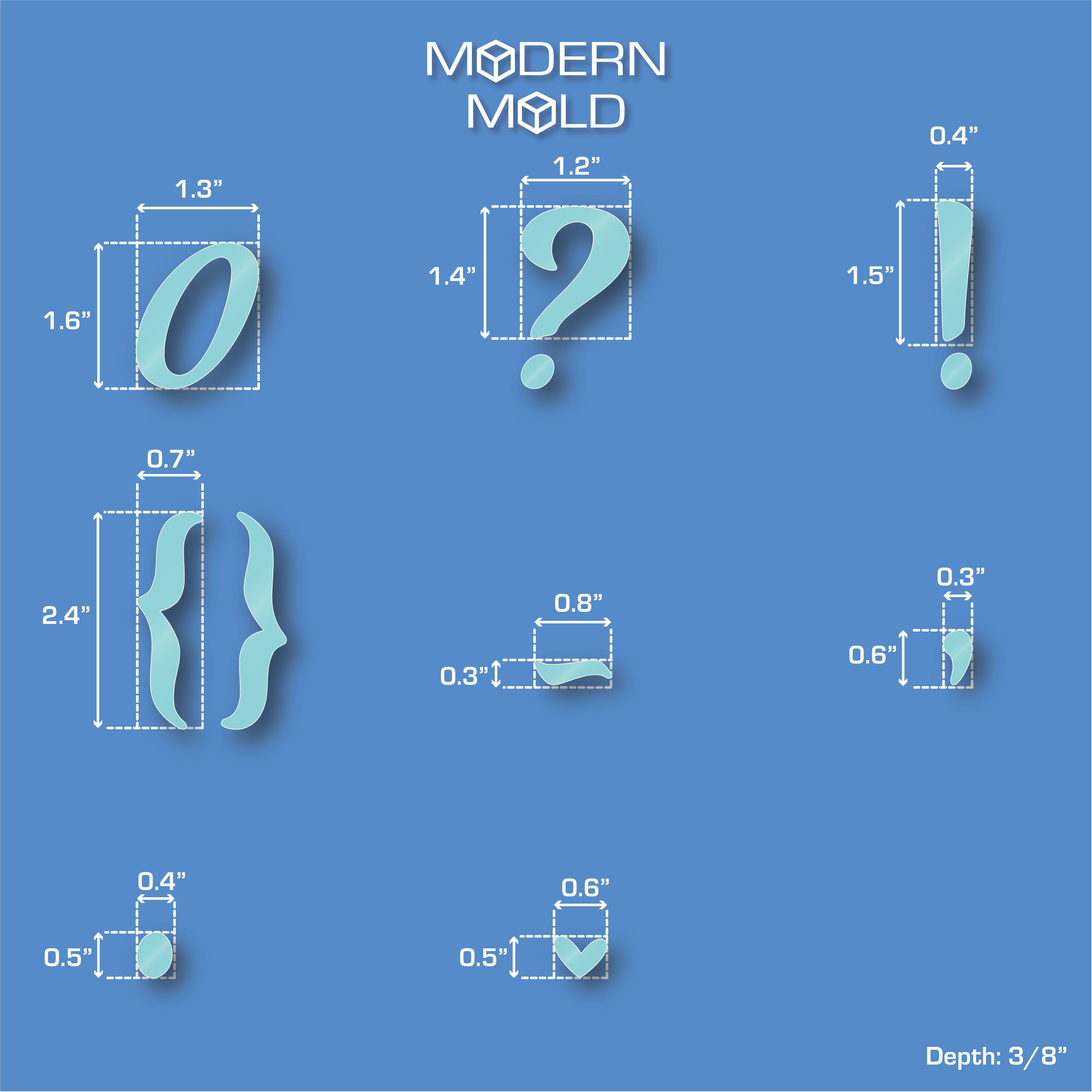 Script Alphabet Mold