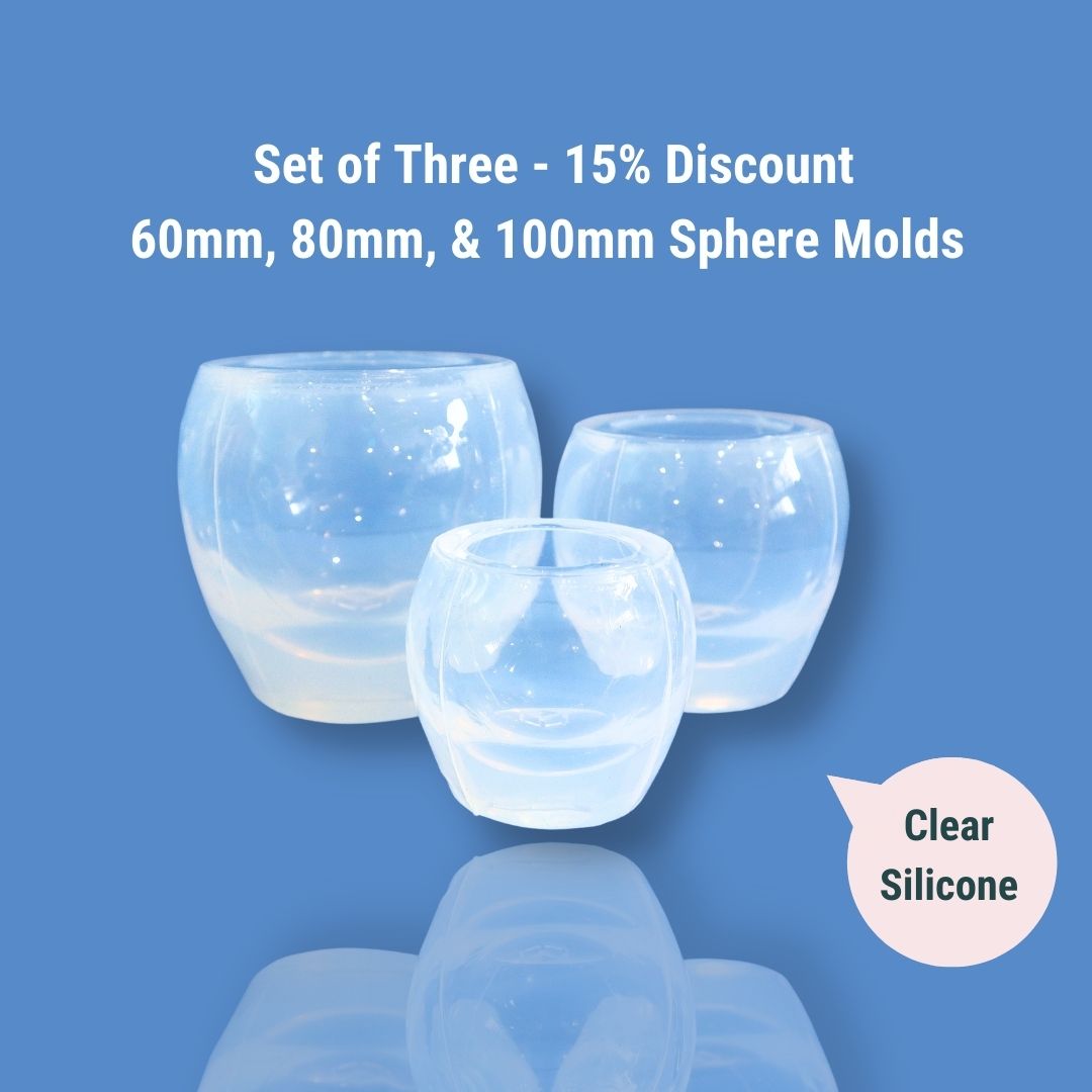Clear Silicone Sphere Molds
