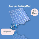 Clear Silicone Snowman Dominoes Mold