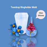 Clear Silicone Teardrop Ring Holder Mold