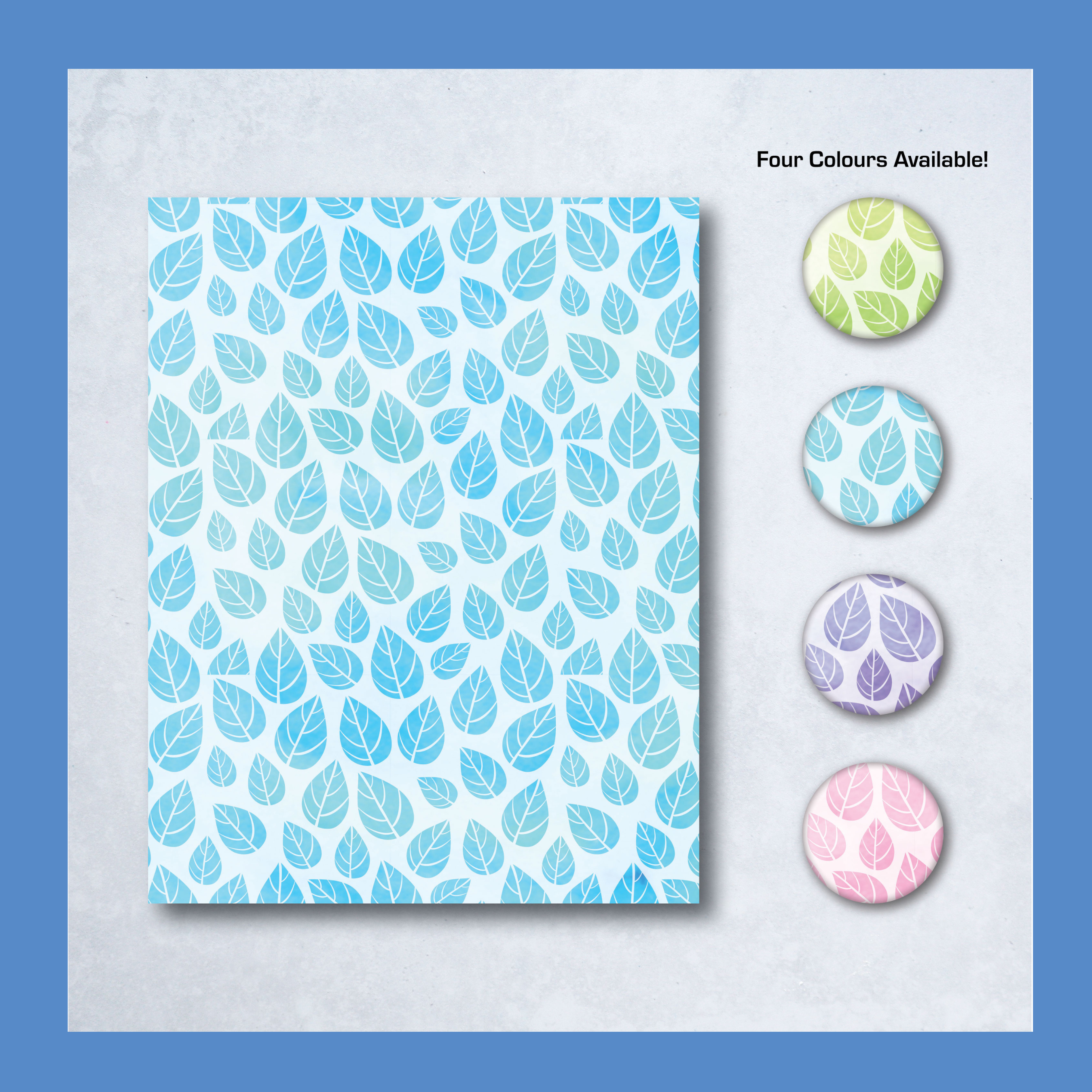 Watercolor Leaves Water Soluble Transfer Paper