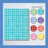 Watercolor Plaid Water Soluble Transfer Paper