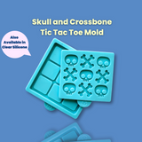 Skull and Crossbones Tic Tac Toe Mold