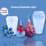 Clear Silicone Teardrop Ring Holder Mold