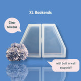 Pair of Clear Silicone XL Bookend Molds