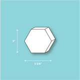 5" x 3" Silicone Hexagon Mold