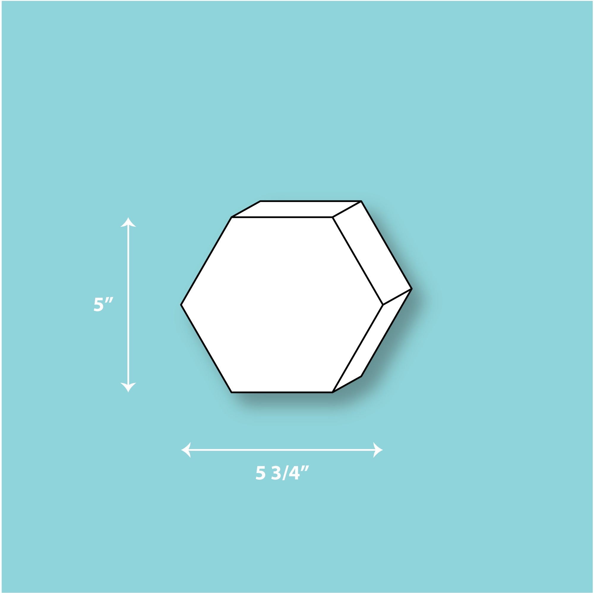 SET of 5", 7" and 9" Silicone Hexagon Molds