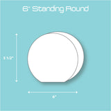 SET of 6", 7.5", and 9"  Silicone Standing Round Mold